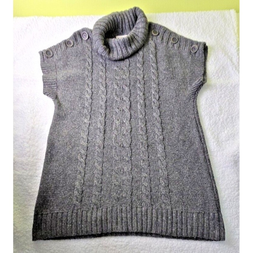 RuffHewn‎ XL Plus Women's Wool Blend Long Tunic Sweater 3D Cable Knit Grannycore